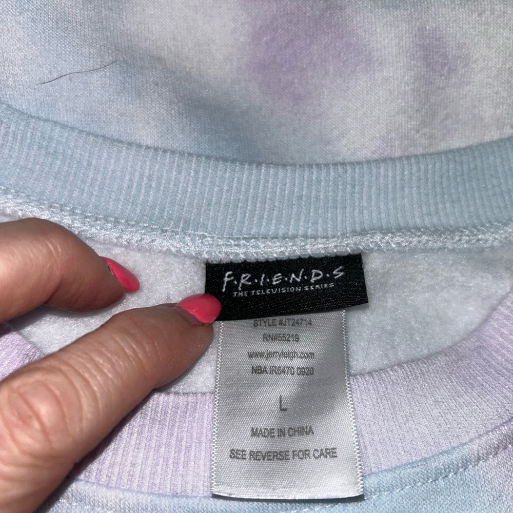 FRIENDS Pastel Tie-Dye Womans Sweatshirt - Picture 4 of 8